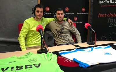 Oriol Comadran i Pep Girvent a l'estudi de Ràdio Sabadell | Marc Pijuan